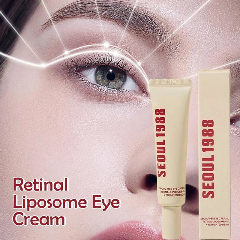 SEOUL 1988 Retinol Eye Cream 4% Anti Aging Eye for Dark Circles Wrinkles Puffiness Firming & Lifting Korean Eye Cream Women 30ml