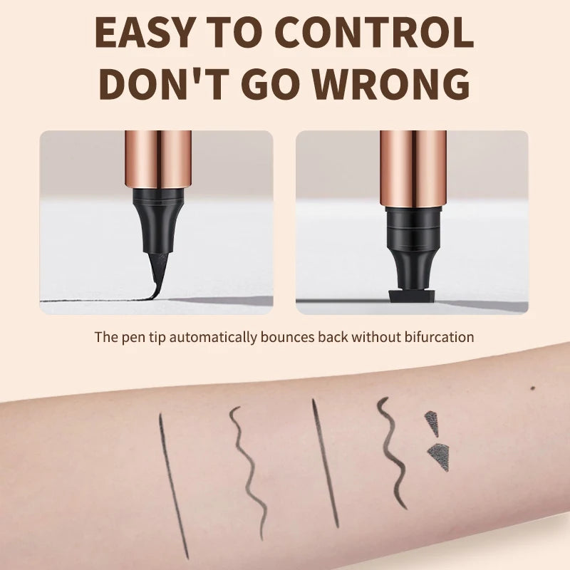 O'CHEAL Eyeliner Stamp Black Liquid Eyeliner Pen Waterproof Fast Dry
