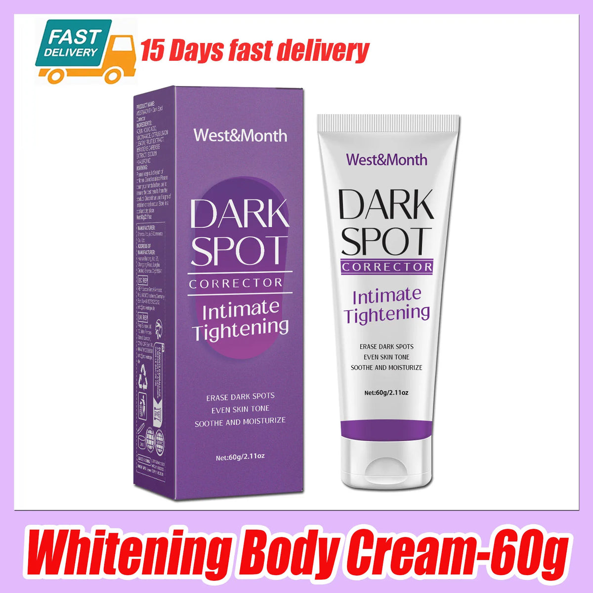 Body Whitening Lotion Dark Spot Remover For Underarms Knees Elbows