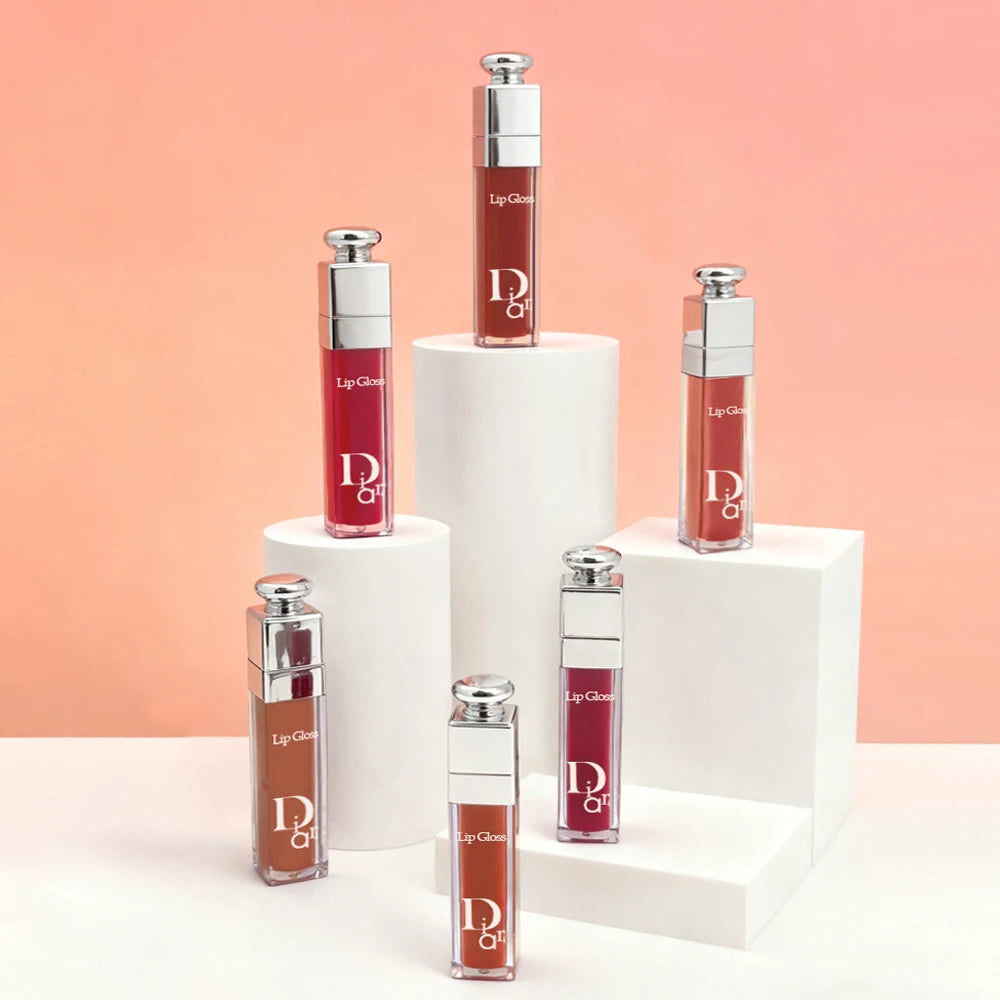 Dior 6pcs/1set  Warm Brown Nude Lip Stick,Matte Cream Lipstick