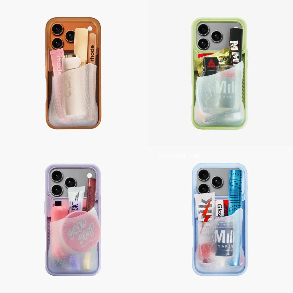 Viral Ninja Labs Solid Color Soft Large Capacity Pocket Case For iPhone