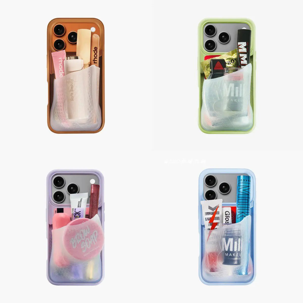Viral Ninja Labs Solid Color Soft Large Capacity Pocket Case For iPhone