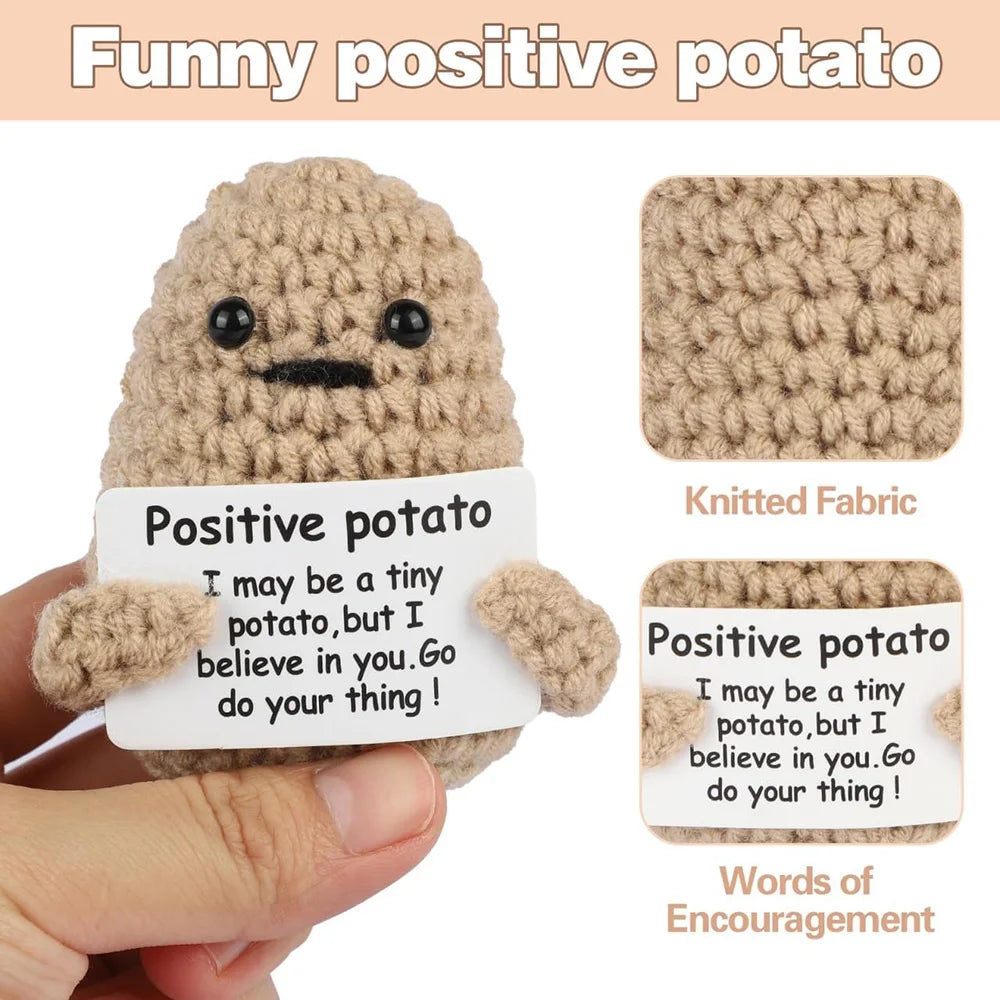 Handmade  Mini Doll Funny Wool Gift for Friends or Lover Emotional Support Plant