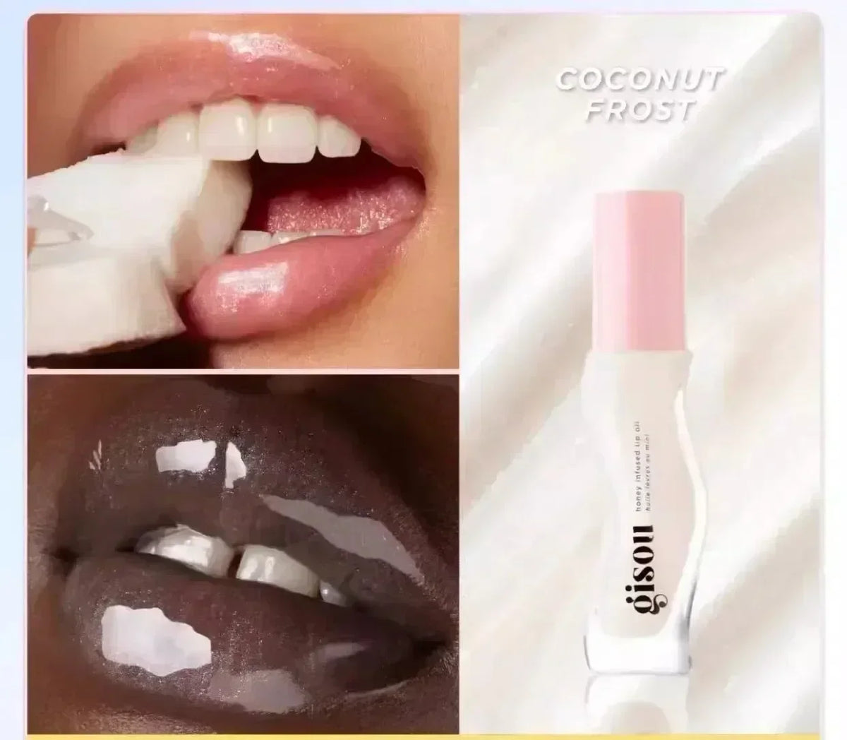 Gisou Moisturizing Glazed Plum Lip Balm Lip Oil Gloss Care Of The Lips Benetitnt For Lips Plumping Exfoliating Plumping Gloss