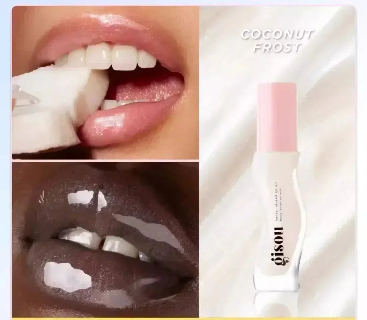 Gisou Moisturizing Glazed Plum Lip Balm Lip Oil Gloss Care Of The Lips Benetitnt For Lips Plumping Exfoliating Plumping Gloss