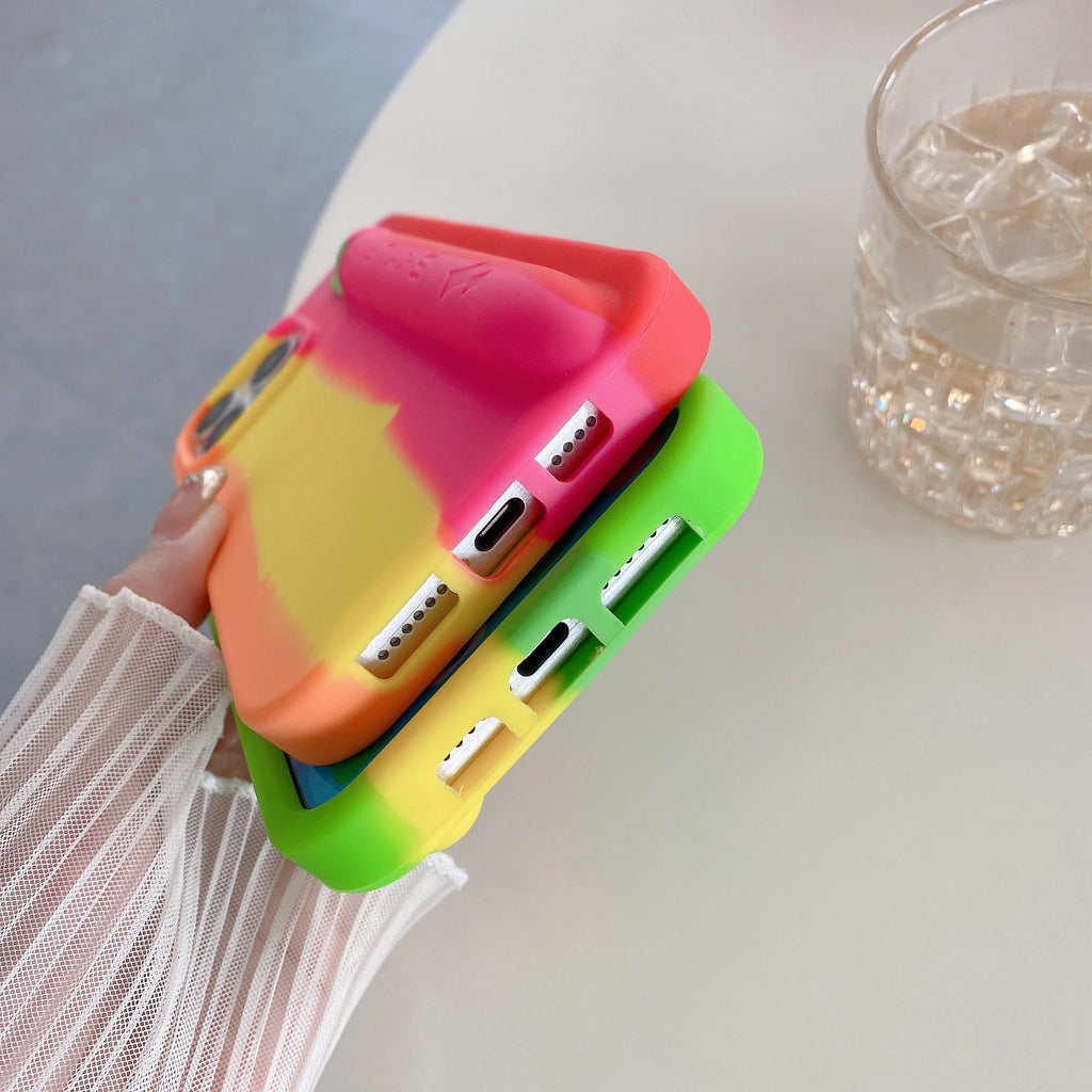 Portable Cigarette Slot Holder Soft Silicone Phone Case