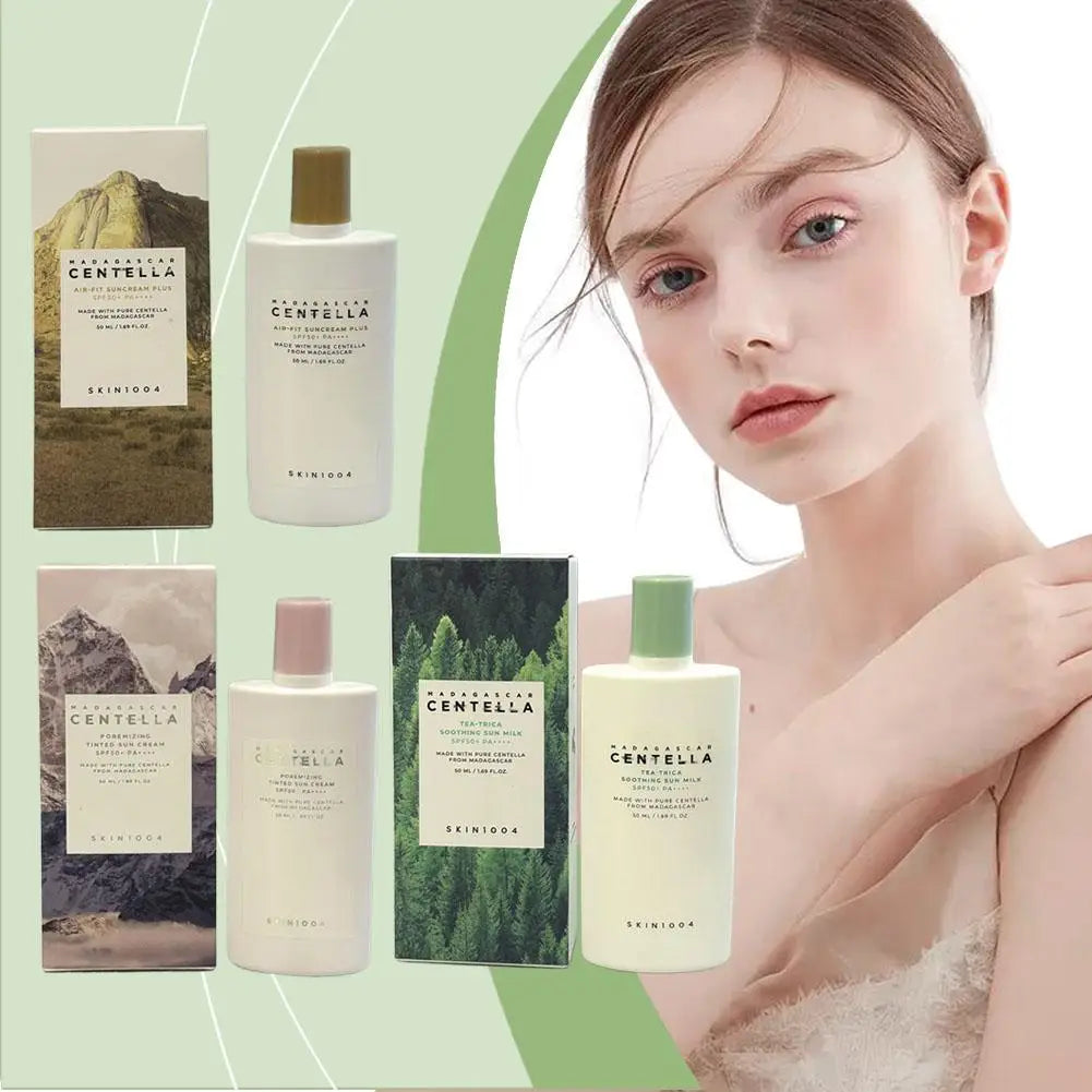 50ml Centella Asiatica Sunscreen SPF Protection Soothing Hydrating Lightweight Non-Sticky Face Moisturizer Daily Skincare‌