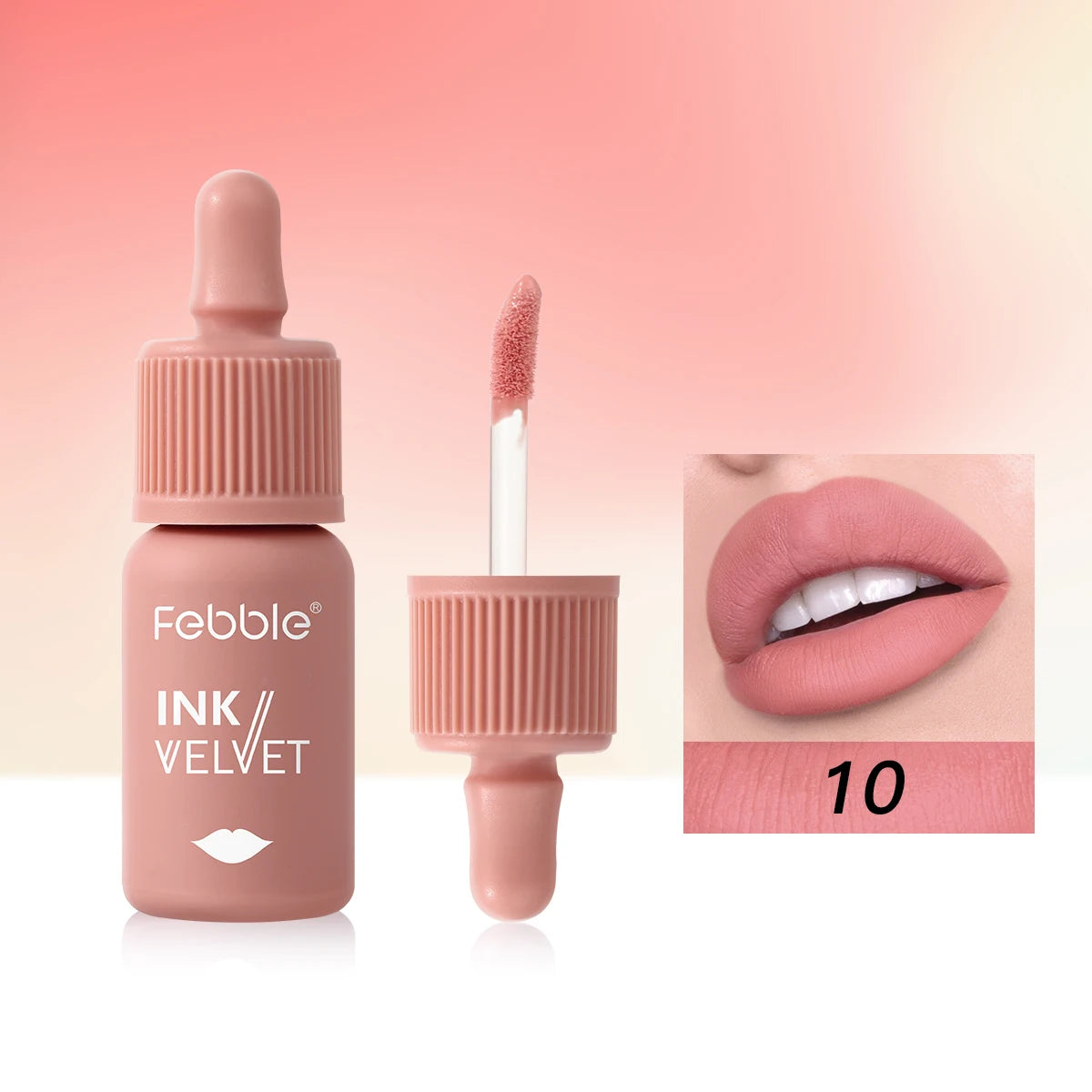 Febble 12 Color Ink Lip Gloss Matte Nude