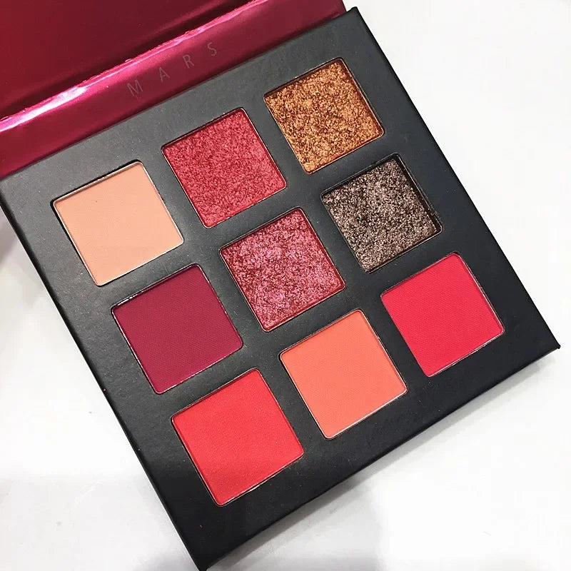Beauty GLAZED Eyeshadow Palette 9 Color Shimmer Matte Longlasting Waterproof Palette Makeup
