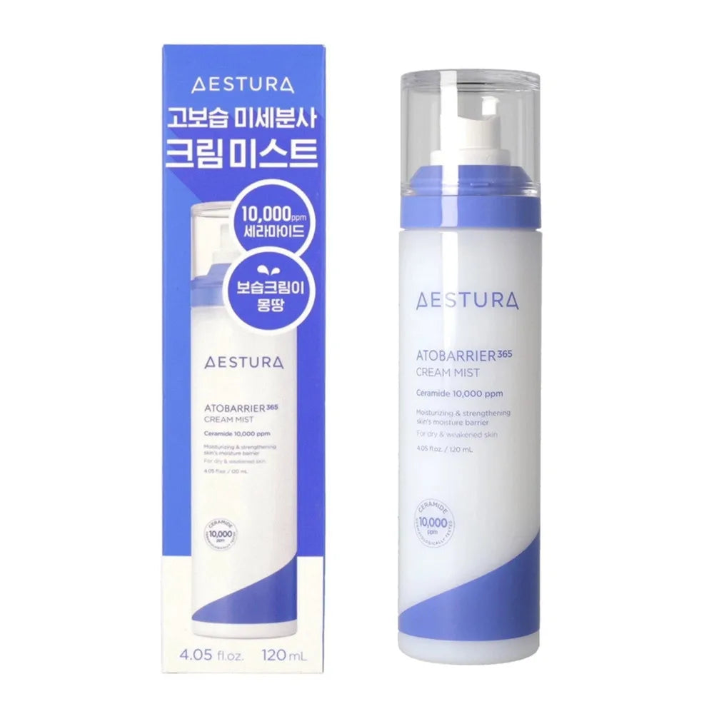 120ml Aestura Atobarrier365 Cream Mist - Deeply Hydrating And Soothing Makeup Setting Moisturizing Face Mist For Sensitive Skin