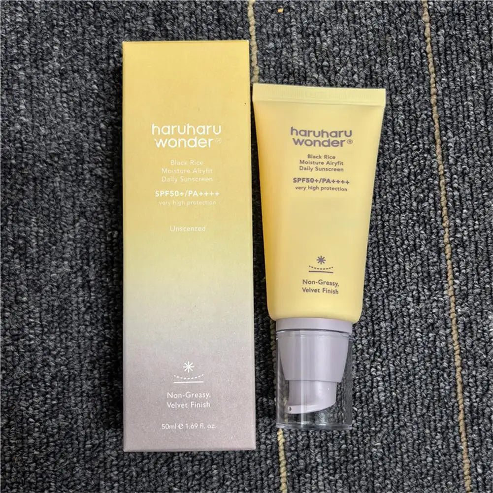 50ML For Haruharu Wonder Isolation Cream Physical Black Rice Fermentation Chemical Isolation Emulsion Moisturizes Non-stick Care