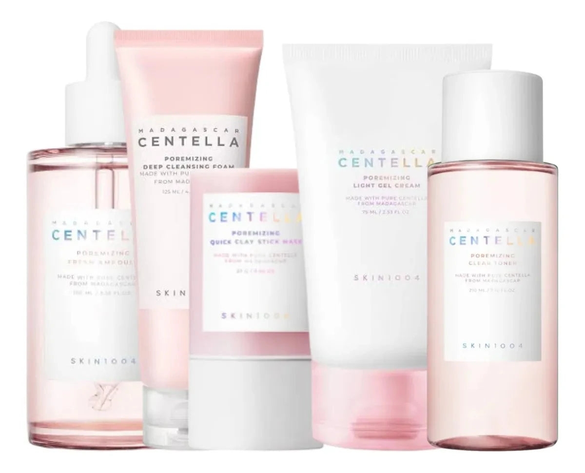 SKIN1004 Centella Skincare Set Korean Origina Whitening Cream Dark Spot Remover Acne Treatment Face Wash Toner Niacinamida Serum