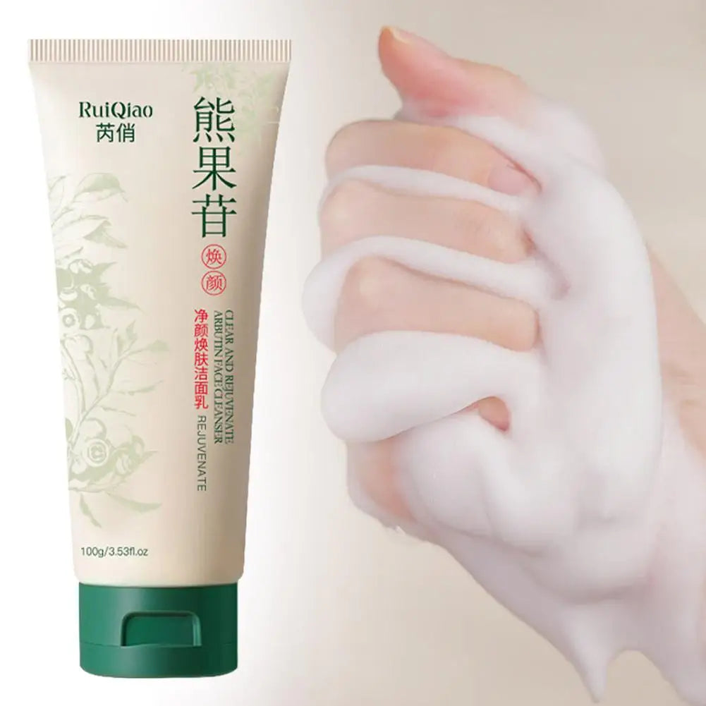Arbutin Facial Cleanser Foam Collagen Protein Cleansing Control Skin Whitening Oil Pore Care Shrinkage Cleansing A2H9