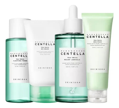 SKIN1004 Centella Skincare Set Korean Origina Whitening Cream Dark Spot Remover Acne Treatment Face Wash Toner Niacinamida Serum