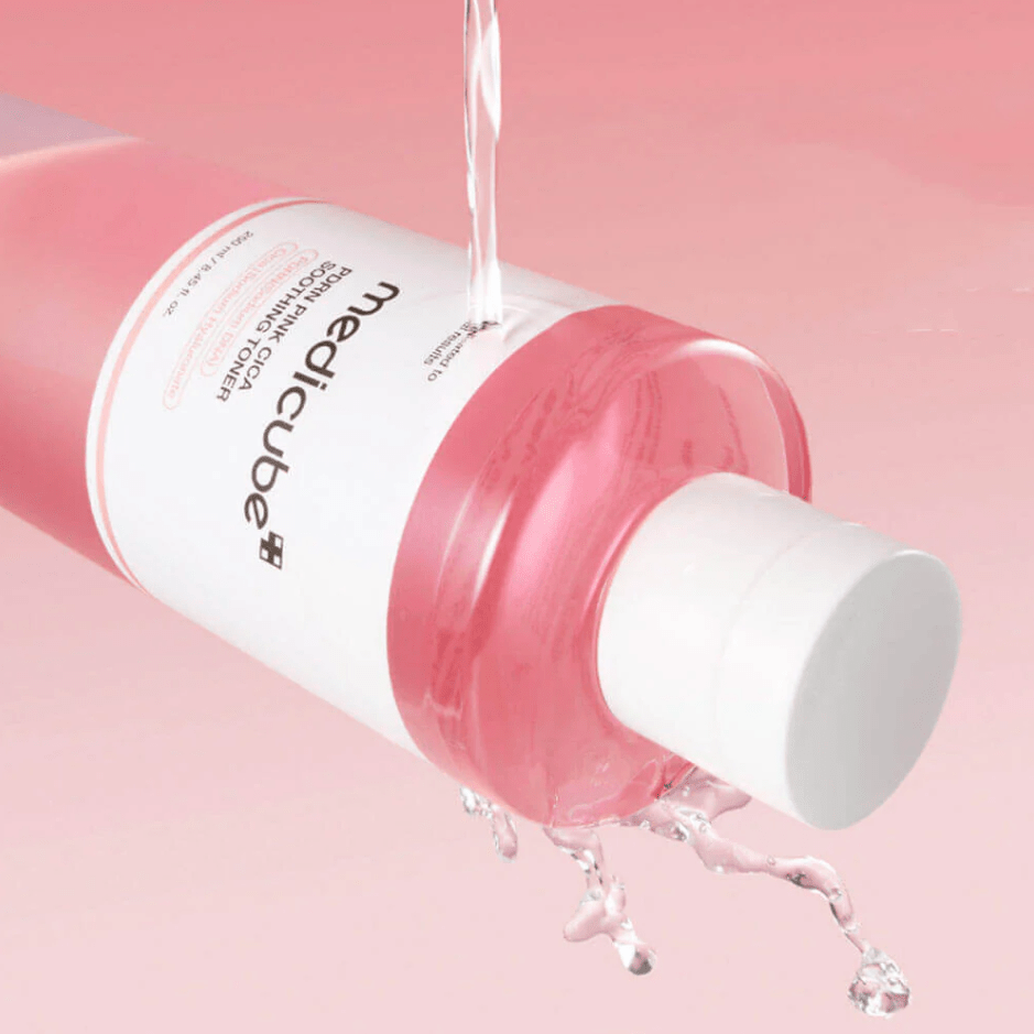 medicube PDRN Pink Cica Soothing Toner 250ml | Korean Skincare, Moisturizing, Hydration