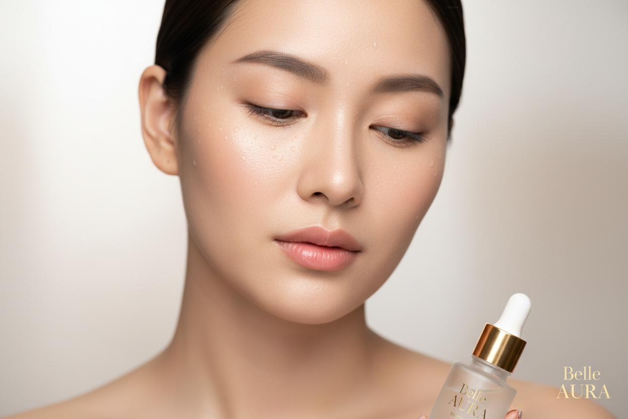 model facae for skin care 